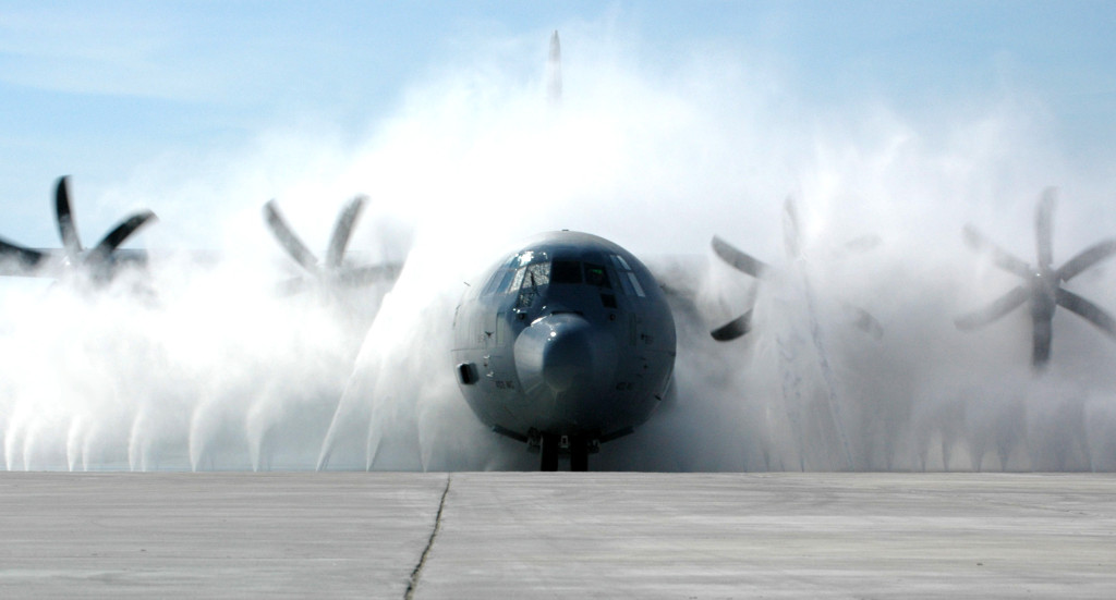 Bird Bath of C-130J Hercules 